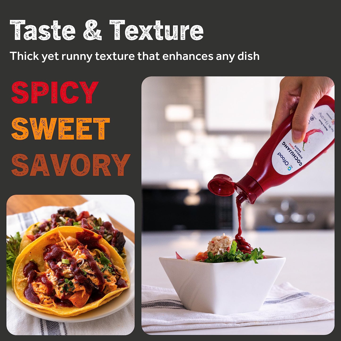 Chung Jung One O'Food Gochujang Korean Chili Sauce, Medium Hot Sauce, 7.50 Oz. (Pack Of 2)