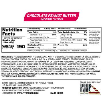 Fitcrunch Snack Size Protein Bars, 6-Layer Baked Bar, 3G Of Sugar & Soft Cake Core (18 Peanut Butter Bars + 1 Vanilla Wafer Bar)