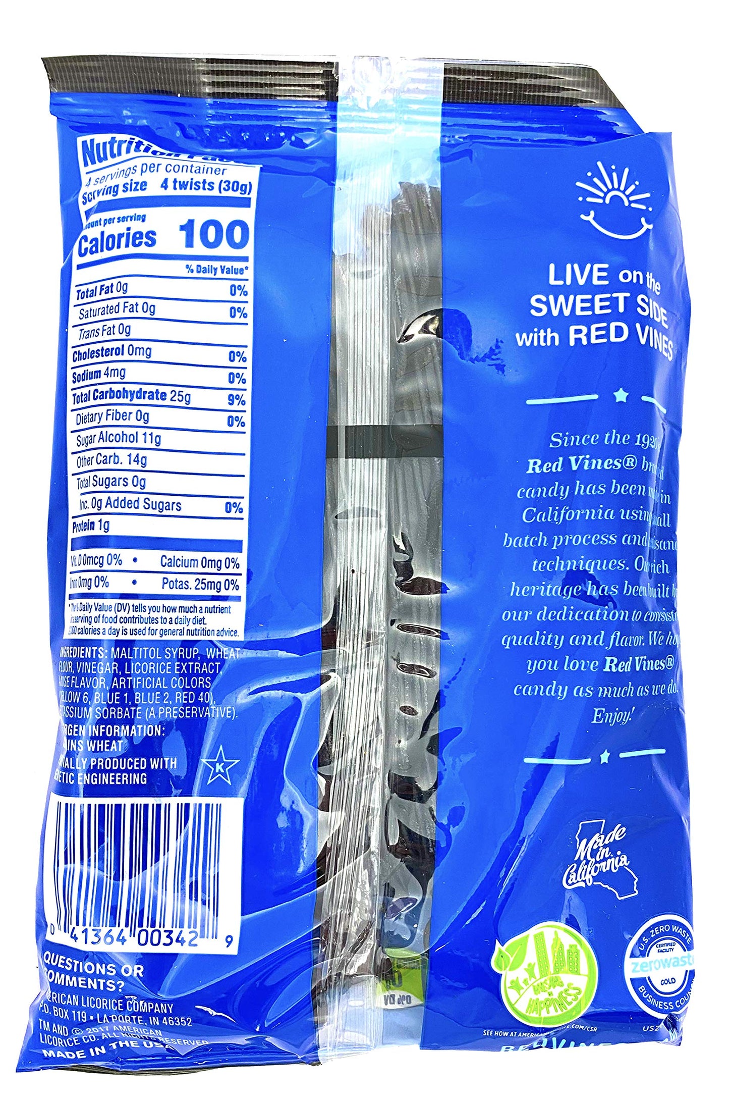 Sugar-Free Black Licorice Twists - Fat-Free, Sugar-Free Black Licorice 5 Ounce (Pack Of 3)