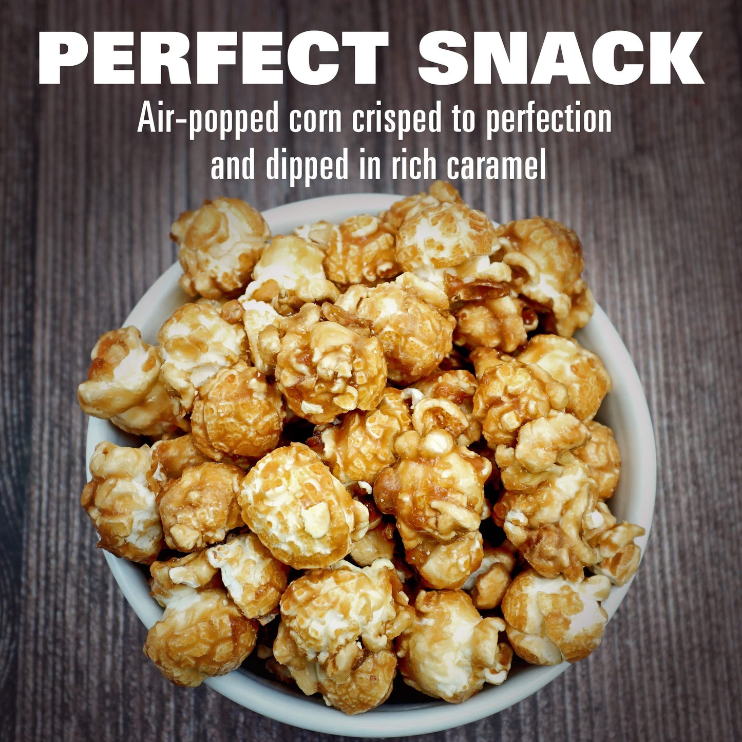 Caramel Popcorn Tin, 17 Ounce (1 Gallon Tin), Birthday Gifts, The Hampton Popcorn & Candy Company