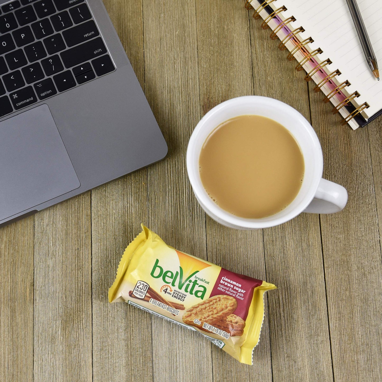 Belvita Cinnamon Brown Sugar Breakfast Biscuits, (4 Biscuits Per Pack) 1.76 Ounce (Pack Of 5)