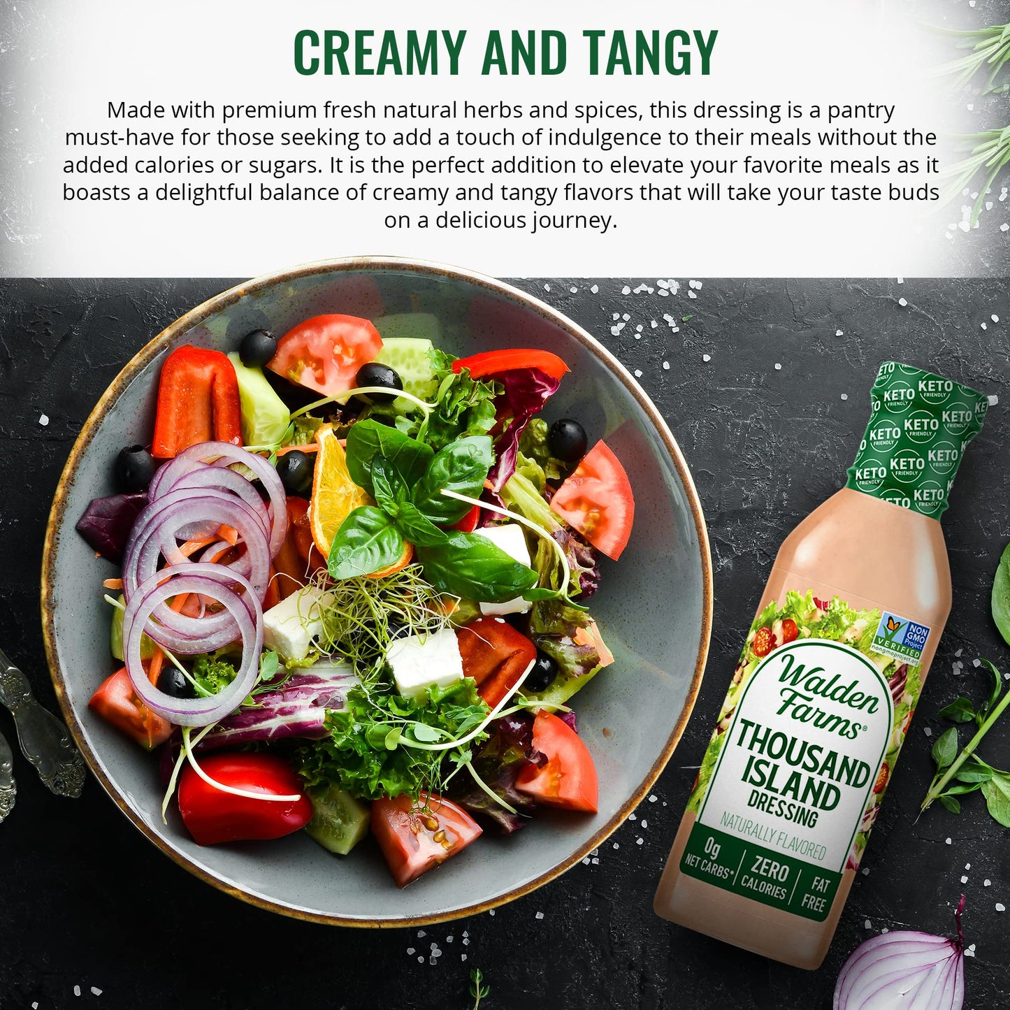 Walden Farms Sugar Free Thousand Island Dressing, 12 Fl Oz (Pack Of 6)