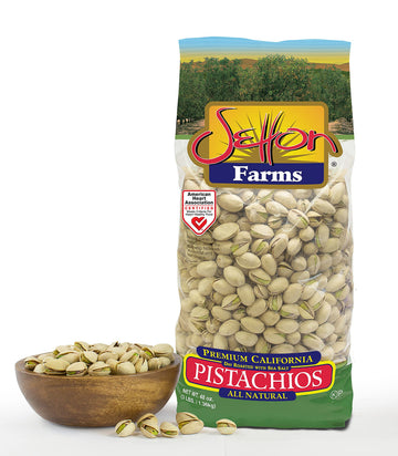 Setton Farms enhanced Pistachios  Dry Roasted with Sea Salt  48 Oz Bag (Pack of 2) Total 96 Oz. / 6 Lbs.