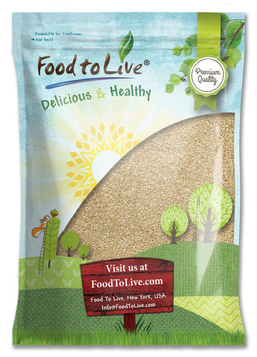 Hulled Sesame Seeds, 12 Pounds - Whole Raw White Sesame Seeds, Kosher and Vegan, Unroasted, Bulk Sesame. High in Magnesium, Iron