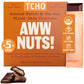 Tcho Aww Nuts! Dark Chocolate Bars (5 Pack) | Single Origin, Plant Based, Organic & Fair Trade, | Non Gmo, Non-Dairy, Vegan, Soy