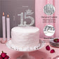 Chloe Elizabeth Quinceanera Rhinestone Cake Topper, Silver, 2 Count, Model 14206654
