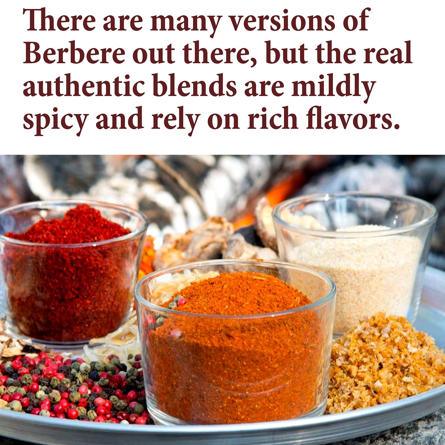 The Spice Way Ethiopian Berbere - Mildly Hot Ethiopian Traditional Spice Blend. No Additives, No Preservatives, No Fillers, Just