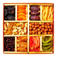Dried Fruit And Nuts Gift Basket - Gourmet Holiday Gift Box - 10 Variety Holiday Healthy Snack - 1.43 Lbs Elegant Orange Box - C