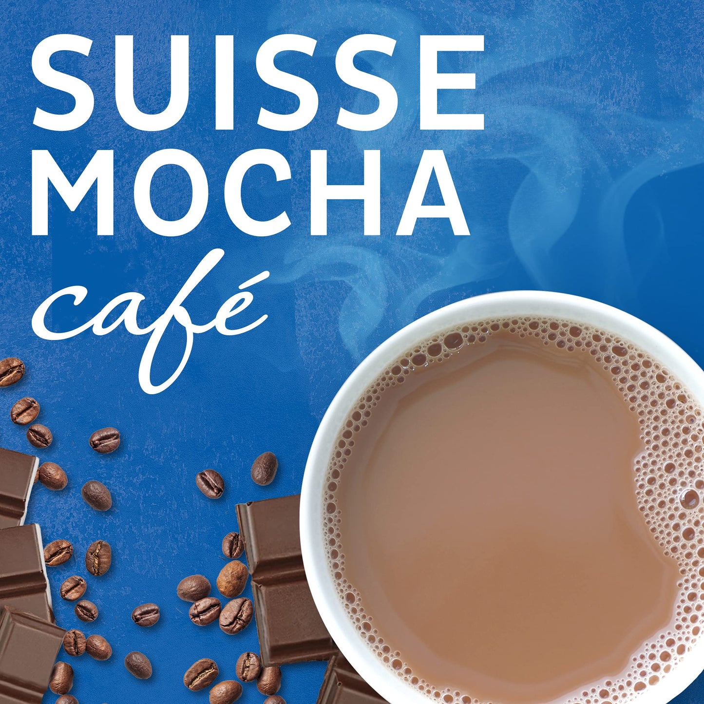 Maxwell House International Suisse Mocha Caf  -Style Decaf Sugar Free Instant Coffee Beverage Mix (8 ct Pack, 4 oz Canister)