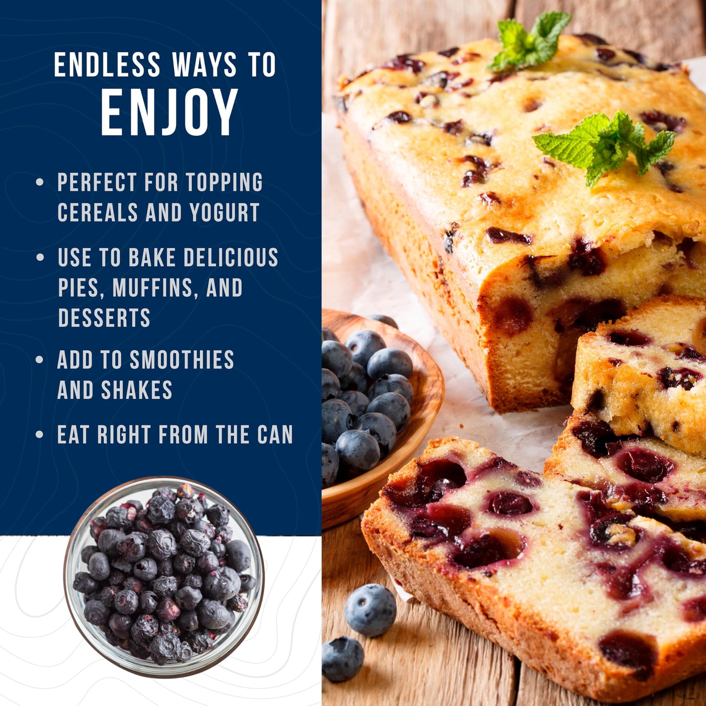 Augason Farms Dried Whole Blueberries Can – Dried Fruit For Baking & Emergency Food Supply – Dehydrated Camping Food With Long Shelf Life For Everyday Meal – 26 Servings