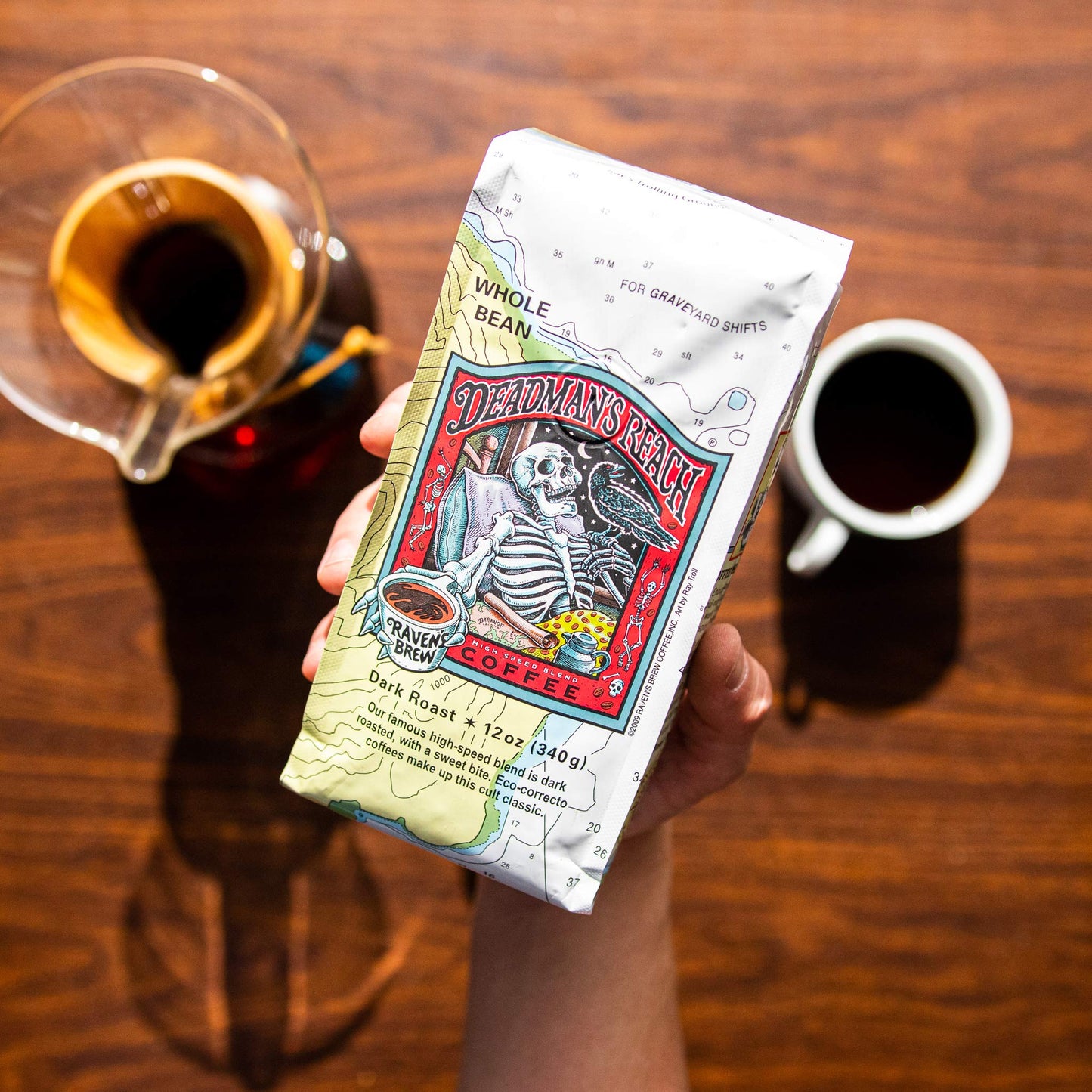 Raven'S Brew Ground Coffee Variety Pack - 3 Delicious Flavors - Three Peckered Billy Goat, Deadman'S Reach And Double Dead - 12O