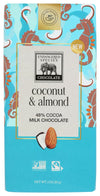Endangered Species 48% Cocoa Coconut & Almonds Milk Chocolate Bar, Non GMO, 3 Ounces (Pack Of 12)