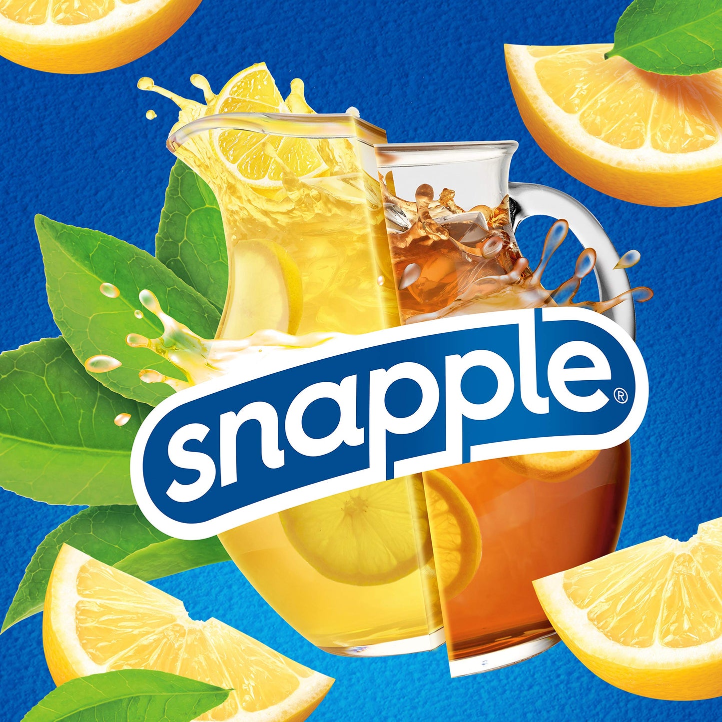 Snapple Zero Sugar Half n Half Tea, 16 fl oz recycled plastic bottle, 6 pack