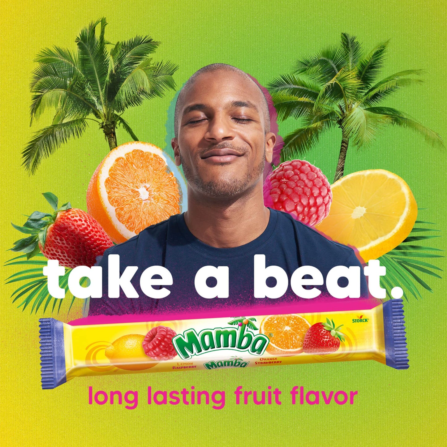 Mamba Fruit Chews Candy, 3.73 Ounces, 24 Pieces (Pack Of 24)