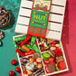 Christmas Gift Basket, Holiday Gourmet  - Variety Snack Crate- Candy Tray Food Assortment Idea- For Women, Men, Family 4 Section- Bonnie And Pop