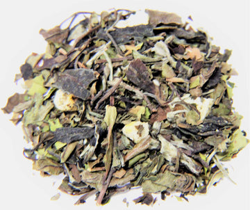 Nelson's Tea - Peach Tangerine - White Loose Leaf Tea - Green tea, white tea, and dried peaches (Sample)
