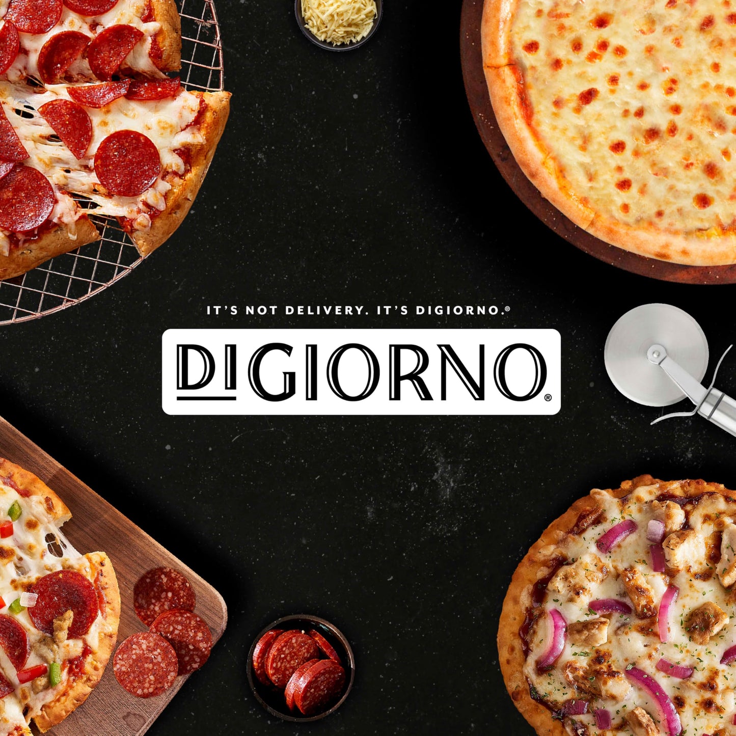 Digiorno Frozen Pizza, Rising Crust Four Cheese Pizza 24.6 oz
