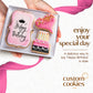 Custom Cookies Happy Birthday Gift Basket - Hand Decorated Sugar Cookies in Gift Box, Kosher Treats for Women and Her