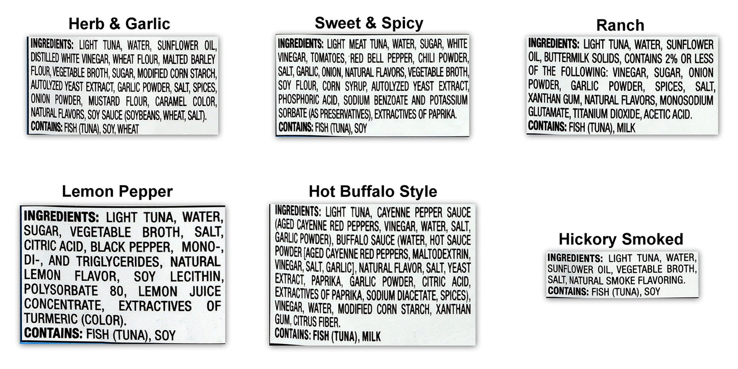 Starkist Tuna Creations Variety Pack, 2.6-Ounce Pouch, 6 Flavors, 1 Pouch Of Each Flavor, 6 Pouches Total