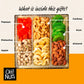Oh! Nuts Dried Fruit And Nuts Gift Basket - Premium Dried Fruits & Nuts Square Gift Tin For Special Occasions - Birthday, Annive