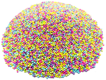 Colors of the Garden Pastel Nonpareils - 4 OZ Resealable Standup Candy Bag - Nonpareils in Pastel Colors - Yellow, Pink, Green, 