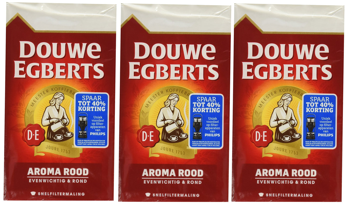 Douwe Egberts Douwe Egberts Aroma Rod Ground Coffee, 8.8000-Ounce Packages (Pack Of 3)