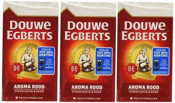 Douwe Egberts Douwe Egberts Aroma Rod Ground Coffee, 8.8000-Ounce Packages (Pack Of 3)