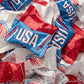 Candy Envy - Patriotic USA Buttermints - 13 oz. Bag - Approximately 100 Individually Wrapped Mints - Fourth of July Memorial Day