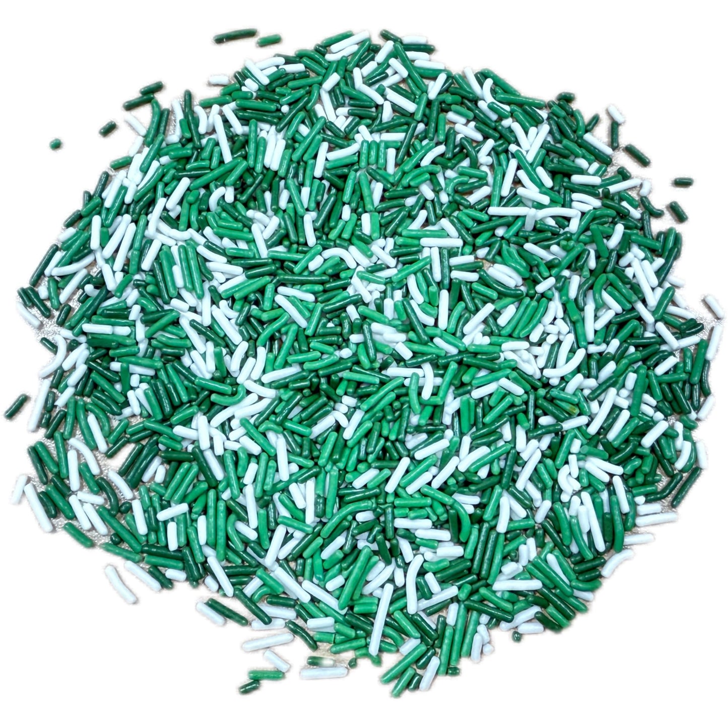 Sentovac Edible Green And White Mixing Jimmies Sprinkles For Cake Decorating Baking | Cupcake Toppers Cake Decorations| Celebrat