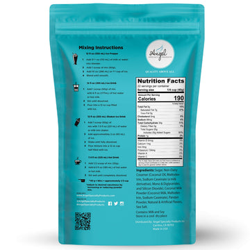 ANGEL SPECIALTY PRODUCTS Pandan Coconut Blended Crème Mix - 2 Pound Pack