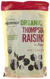 Woodstock Organic Thompson Raisins - Case of 8 - 13 oz.