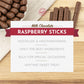 Sweet Candy Company Milk Chocolate Raspberry Sticks - Gourmet Chocolate Covered Sticks, Chocolate Fruit Flavored Sticks, Gift Id