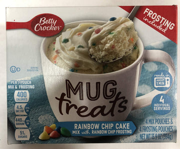 Betty Crocker Baking Mug Treats Rainbow Chip Cake Mix with Rainbow Chip Frosting, 13.9 oz(us) (1)