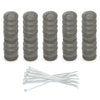 Pack Of 50 Washing Machine Lint Traps Premium Snare And Rustproof Stainless Steel Mesh With Clamps