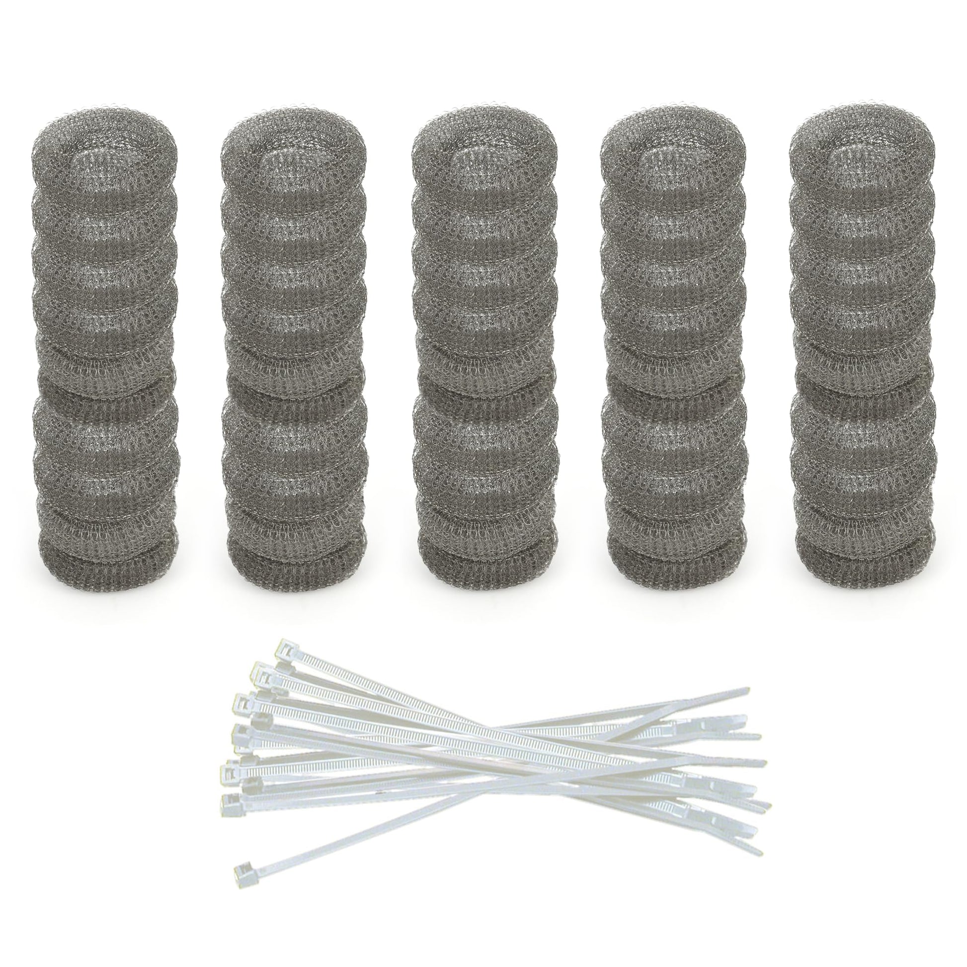 Pack Of 50 Washing Machine Lint Traps Premium Snare And Rustproof Stainless Steel Mesh With Clamps