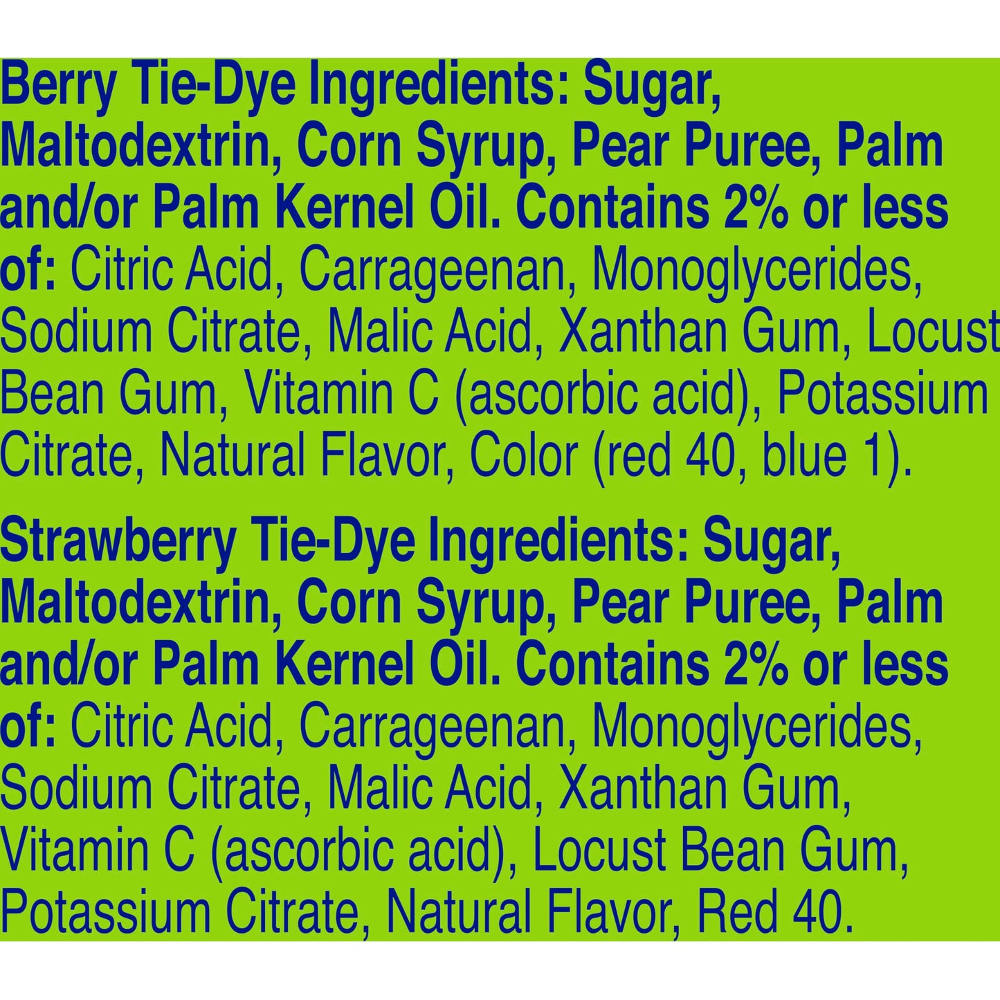 Fruit by the Foot Fruit Flavored Snacks  Berry and Strawberry Tie-Dye  12 King Size Rolls  15 oz