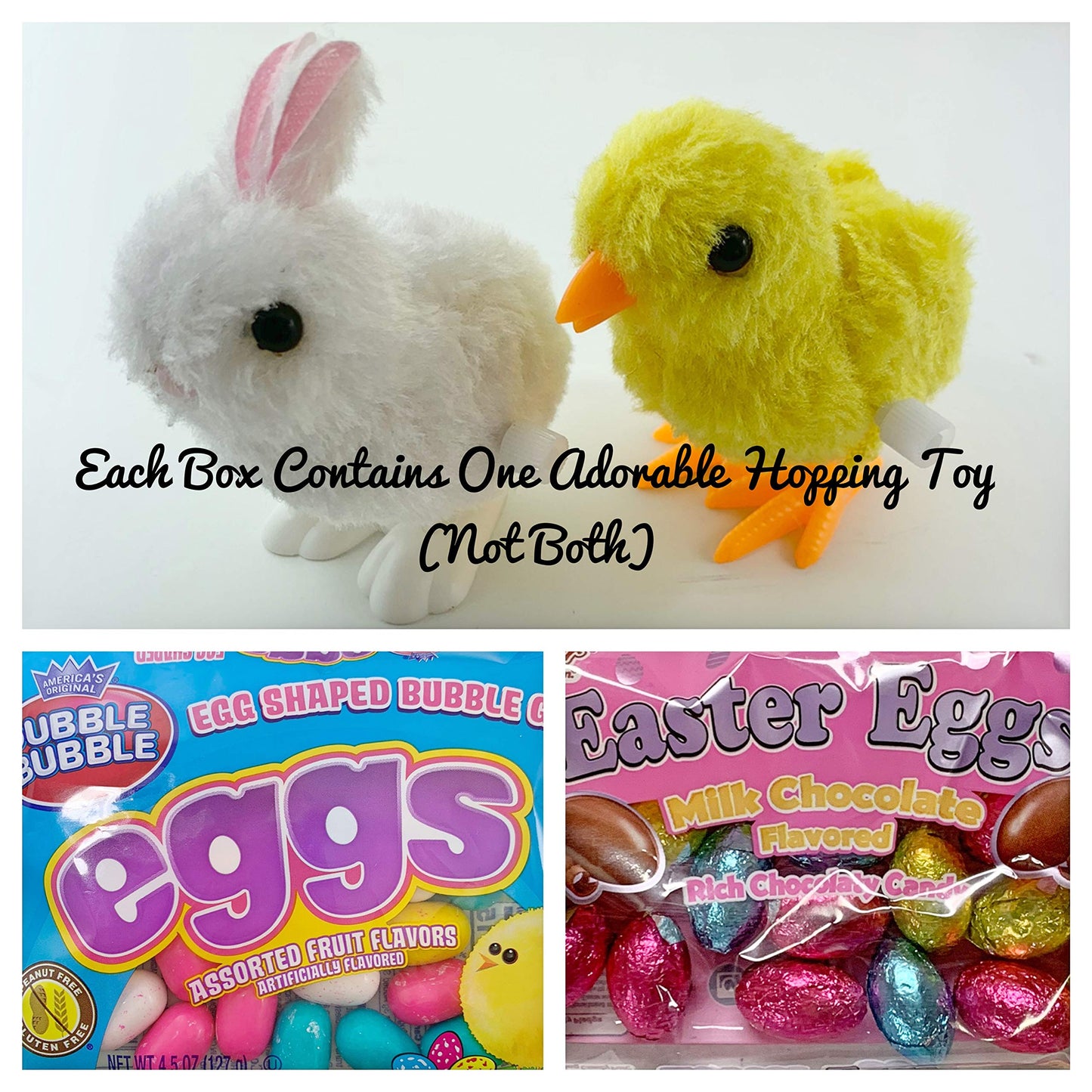 Happy Easter Gift Box Bundle, 20 Items With Chocolate Cross, Gummies, Assorted Candies, And More, Beautiful Easter Basket Greeti