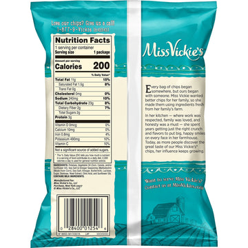 Miss Vickie'S Flavored Potato Chips, Salt & Vinegar, 28 Count