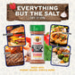 No Salt Seasoning  Everything but the Salt Seasoning by Flavor God  No Sodium  Natural  Garlic  Chili & Black Pepper  Salt Substitute  Salt Free  Spices with Flavor  Low Sodium Vegan  Popcorn  Pasta