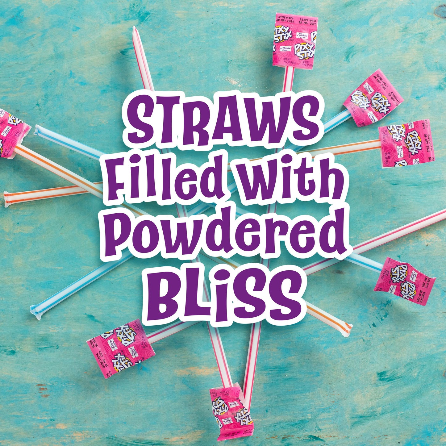 Wonka Pixy Stix Powder Candy-filled Straws, Sweet and tart candy, Springtime Easter Candy, 0.42 oz (85 Count) (Pack of 2)