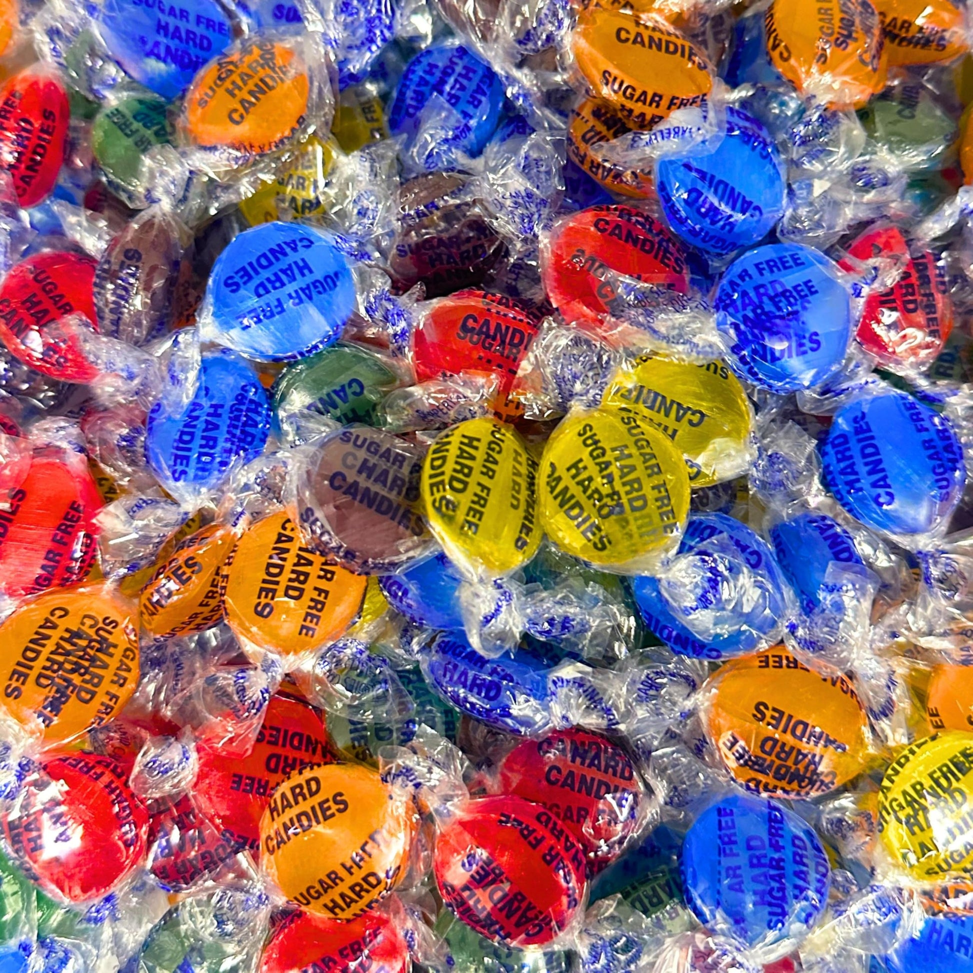 Enhanced Sugar Free Hard Candy Assortment Sampler 1 Lb Individually Wrapped Fruit Flavors Lemon, Cherry, Orange, Lime, Berries Sugarless Candy Diabetic & Keto Friendly (16-Oz)