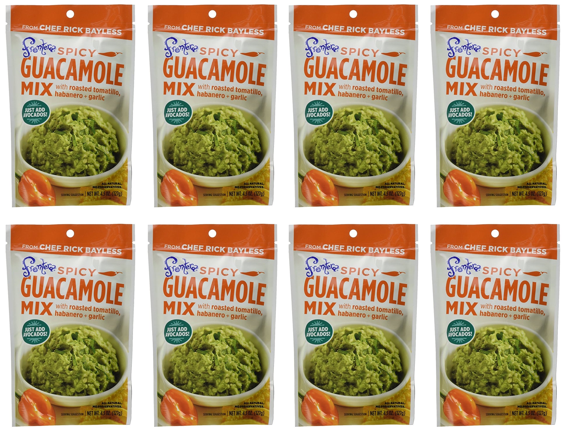 Frontera Spicy Guacamole Mix, 4.5 Ounce (Pack of 8)