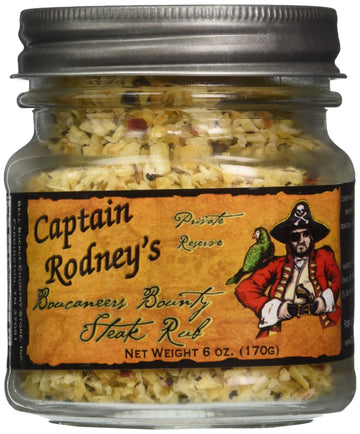 Captain Rodneys Private Reserve Boucaneers Rub, Bounty Steak, 6.0 Ounce