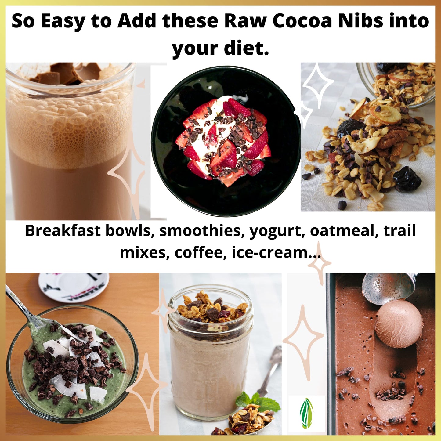 Cacao Nibs Organic - 100% Dark Chocolate Chips - Raw, Unsweetened Cocoa Pieces - 16 Oz - Keto And Vegan Superfood - Healthy Sugar Free Snack Or Add To Smoothies Or Baking By Pure Natural  S