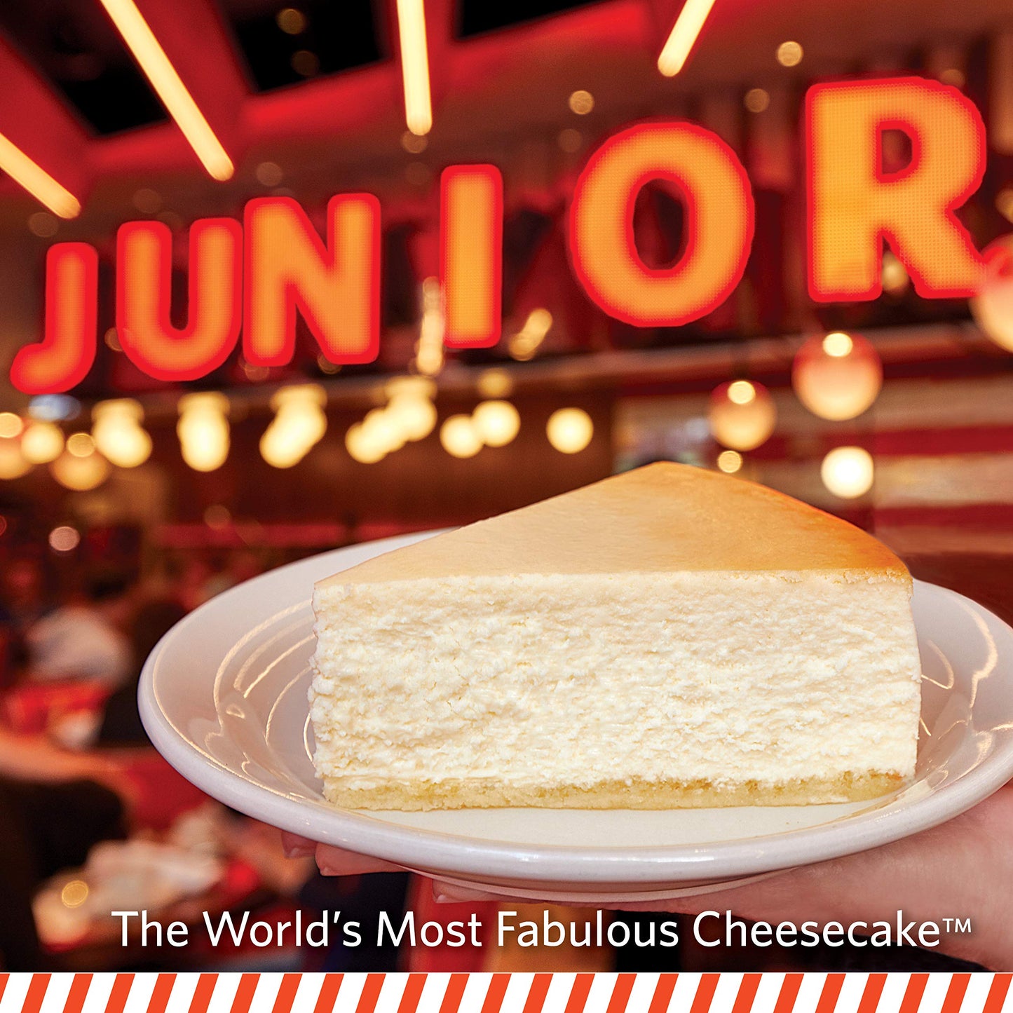 Juniors Cheesecake 8 Original New York Plain Cheesecake (Serves 10-12)