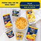 Muscle Mac Macaroni and Cheese Dinner with Real Cheese, Microwaveable, 20g of protein, 3.6 oz per cup (Pack of 12)