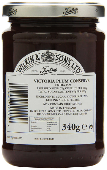 Tiptree Victoria Plum Preserve, 12 Ounce Jar