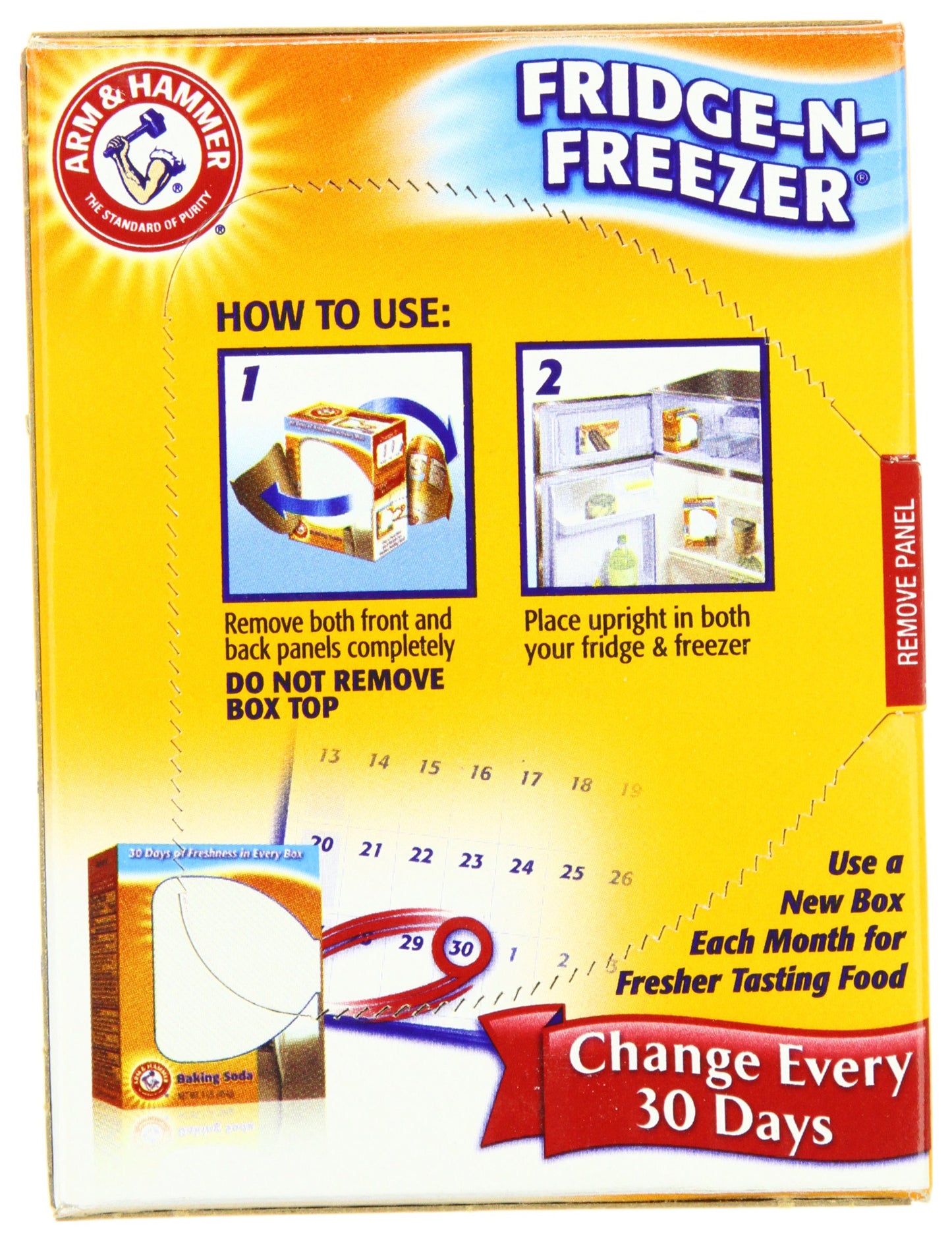Arm & Hammer Baking Soda Fridge Freezer Package, 16-Ounce Boxes (Pack of 12)