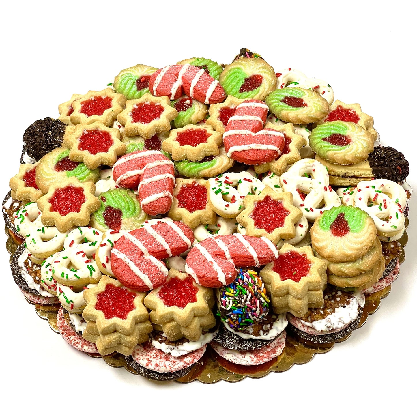 Best Cookies - 5 lb. Gourmet Christmas Cookies Platter with 125+ Cookies, Christmas Gift Baskets, Christmas Basket of Assortment