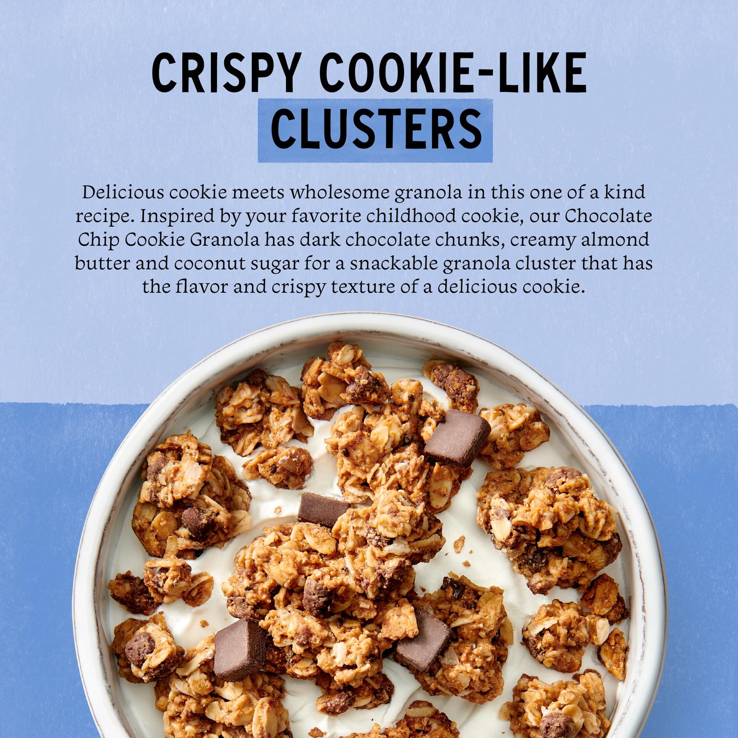 Purely Elizabeth Cookie Granola, Chocolate Chip, Gluten-Free, Non-GMO (3 Ct, 11oz Bag)